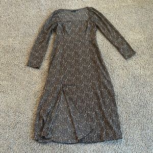 ASOS cheetah print midi dress.